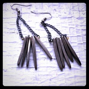 Metal steampunk earrings